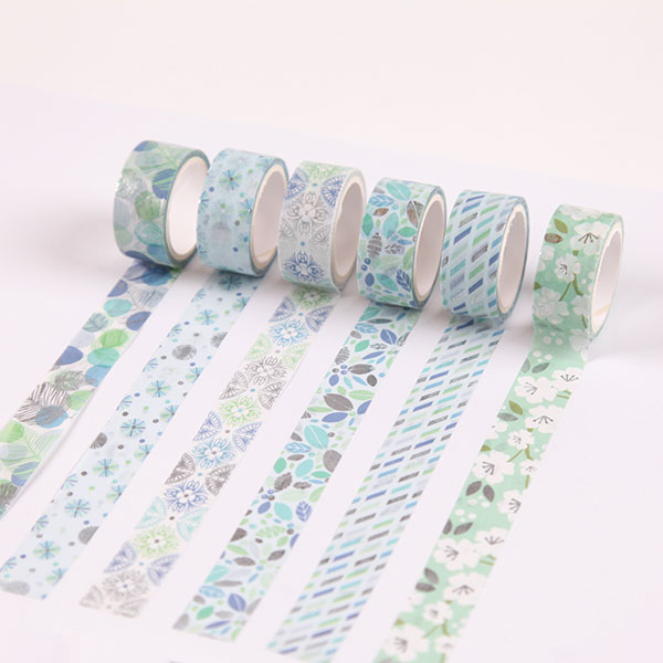 Silver Flower Washi Tape