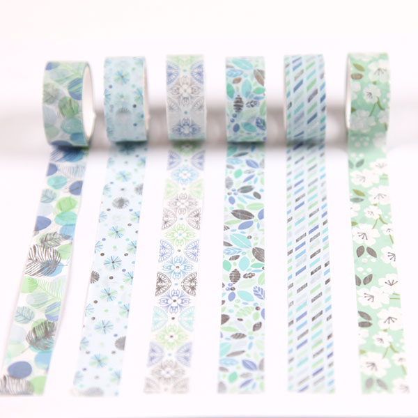 Silver Flower Washi Tape