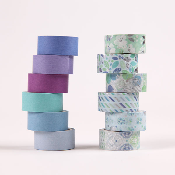 Silver Flower Washi Tape