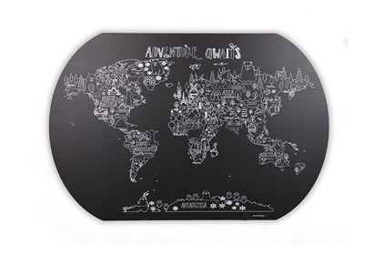 <strong>Coloring World Map Adventure Chalkboard</strong>