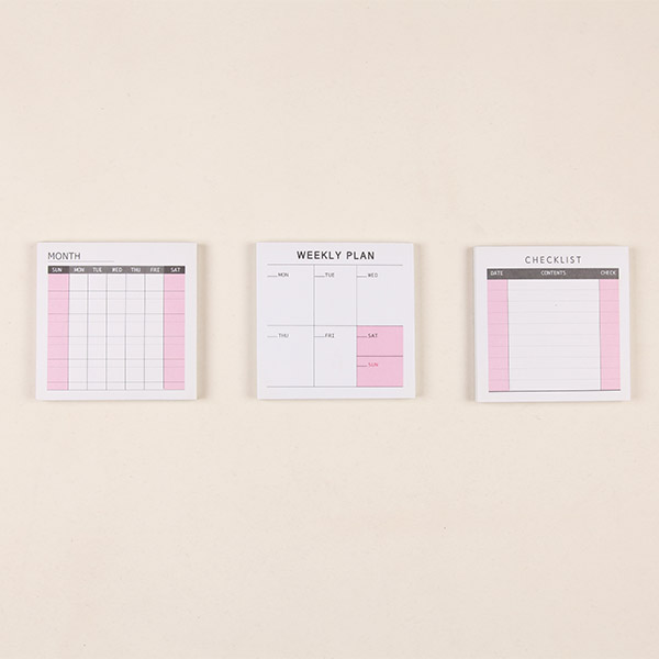 Weekly Planner Sticky Notes Pad