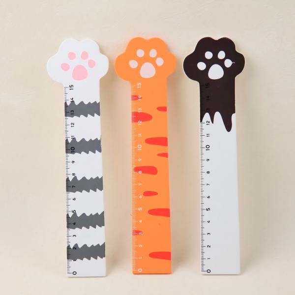 Paw-Shaped Wooden Rulers